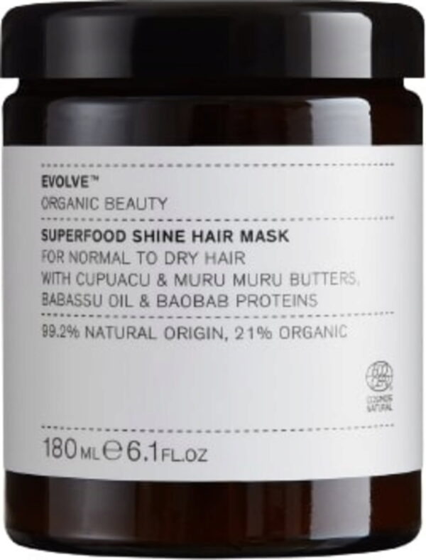 Evolve Organic Beauty Superfood Shine Hair Mask - 180 ml