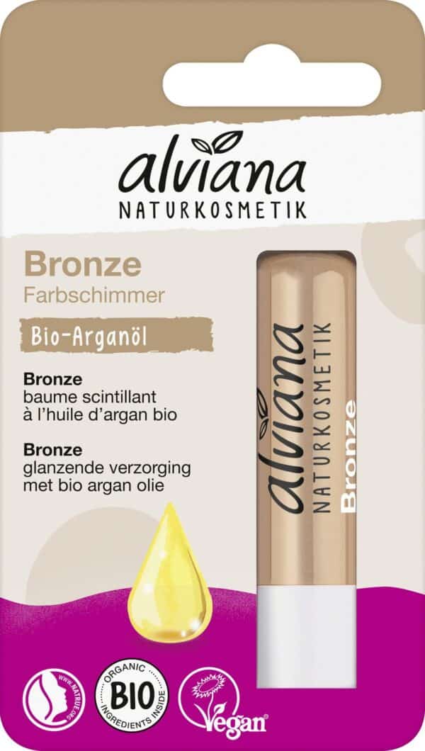 alviana Naturkosmetik Lippenpflegestift Bronze - 4