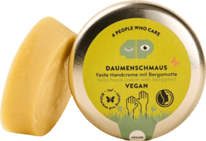 4 PEOPLE WHO CARE Feste Handcreme Veganer "Daumenschmaus" - Dose