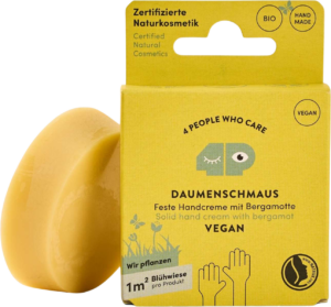 4 PEOPLE WHO CARE Feste Handcreme Veganer "Daumenschmaus" - Nachfüller