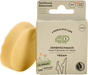 4 PEOPLE WHO CARE Feste Fußcreme Veganer "Zehenschmaus" - Nachfüller