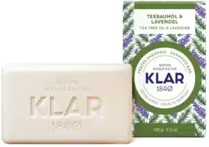 KLAR Festes Shampoo Teebaumöl & Lavendel - 100 g