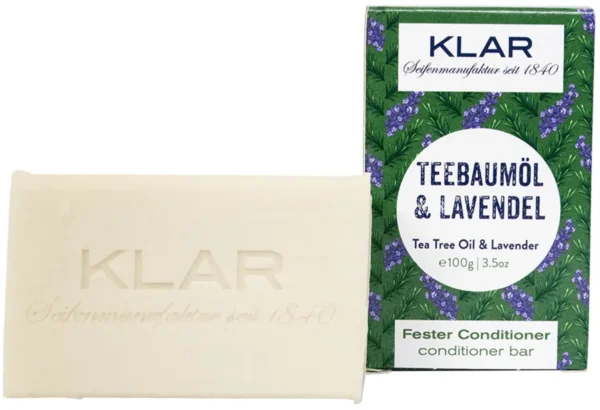 KLAR Fester Conditioner Teebaumöl & Lavendel - 100 g