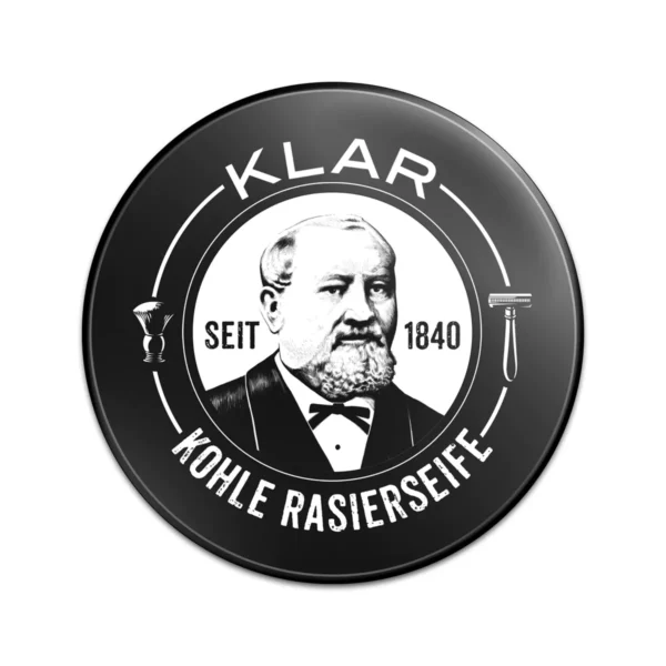 KLAR Rasierseife Aktivkohle - 110 g