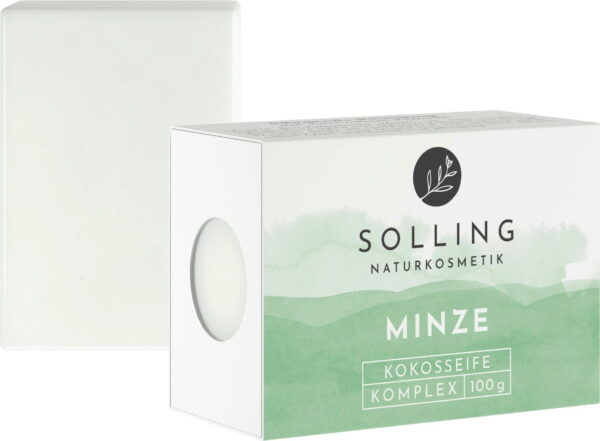 SOLLING Naturkosmetik Kokosseife Minze - 100 g