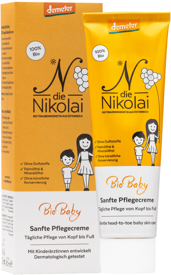 dieNikolai Bio-Baby Sanfte Pflegecreme - 80 ml