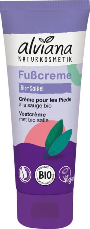 alviana Naturkosmetik Fußcreme Bio-Salbei - 75 ml