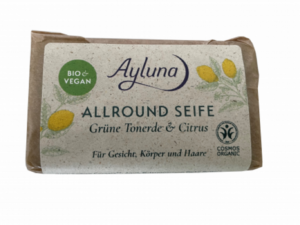 Ayluna Allround Seife Grüne Tonerde Citrus - 100 g