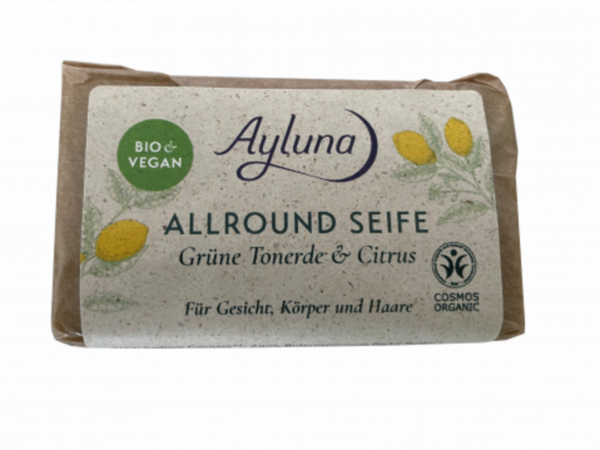 Ayluna Allround Seife Grüne Tonerde Citrus - 100 g