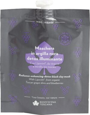 Biofficina Toscana Schwarze Tonerde Aufhellende Maske - 30 g