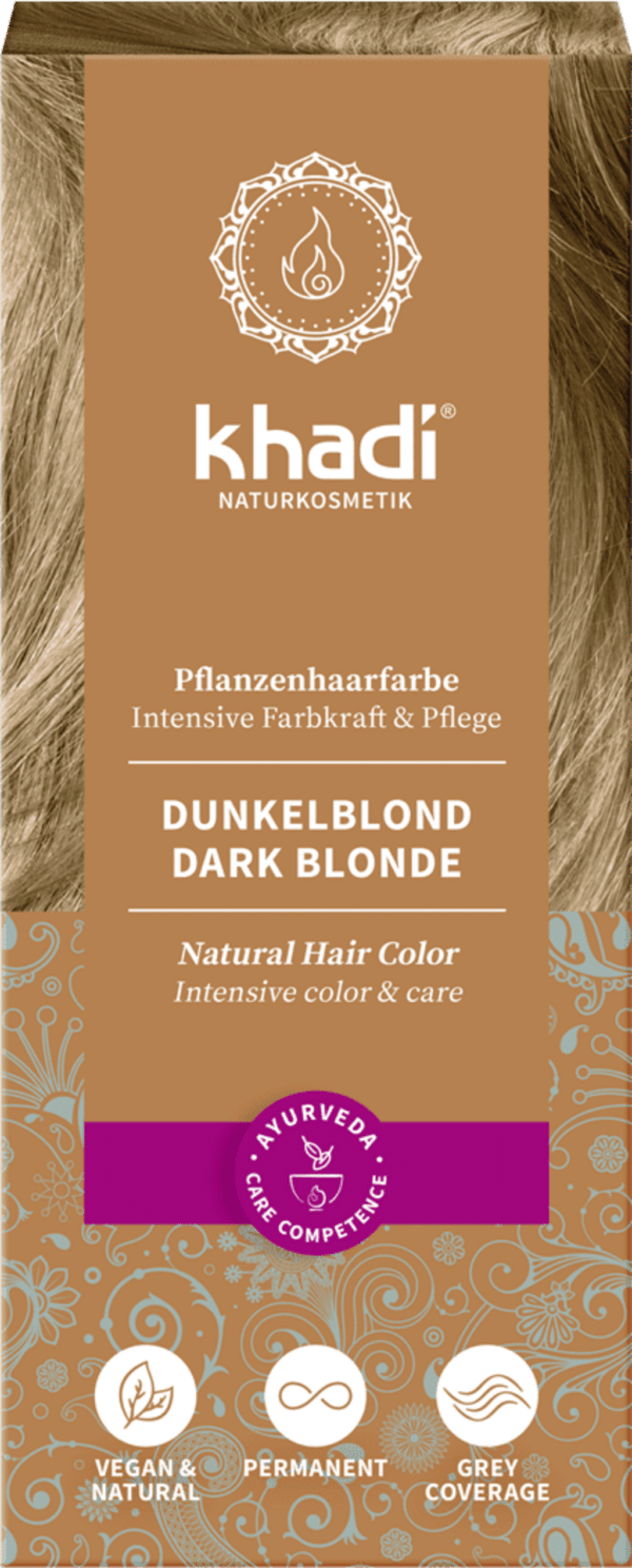 Khadi® Pflanzenhaarfarbe Dunkelblond - 100 g