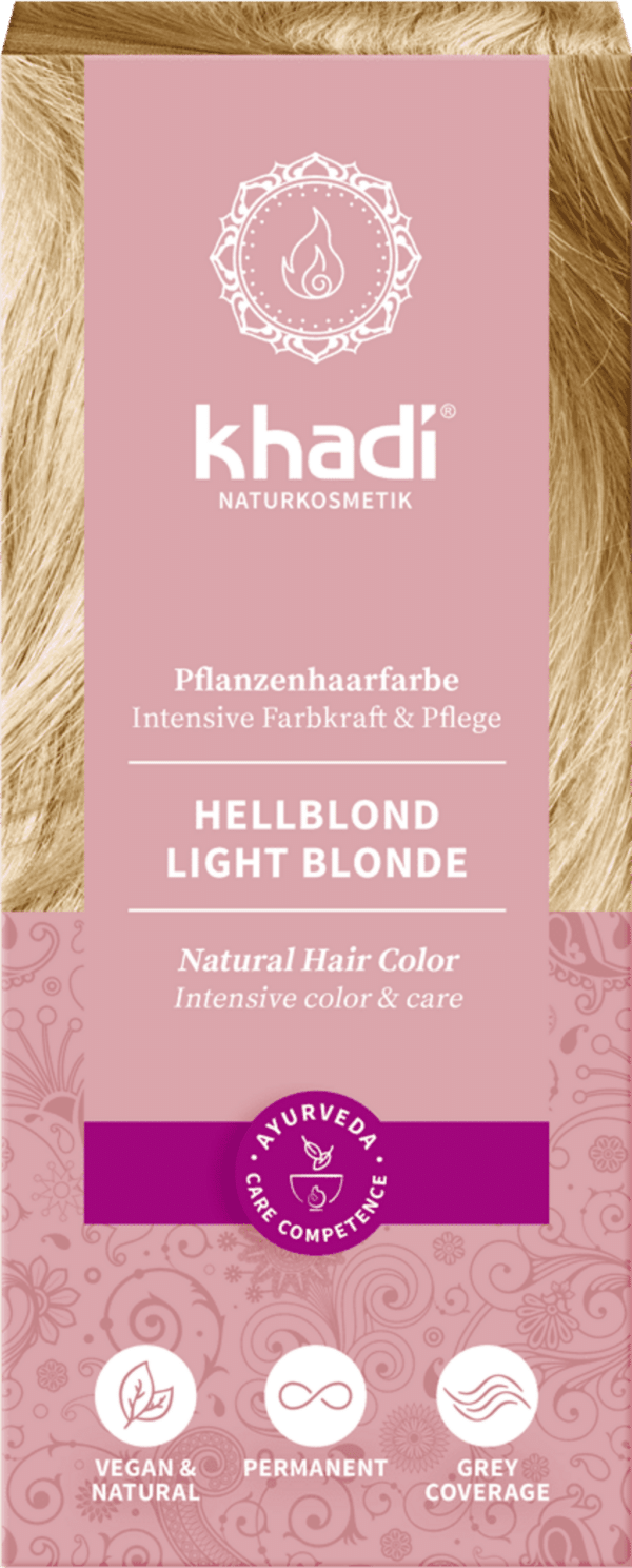 Khadi® Pflanzenhaarfarbe Hellblond - 100 g