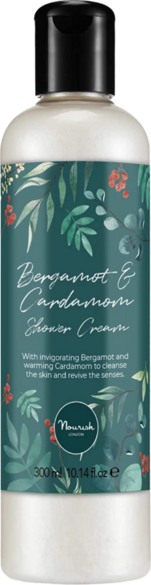 Nourish London Bergamot & Cardamom Shower Cream - 300 ml