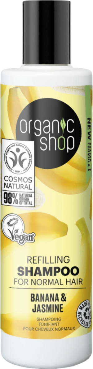 Organic Shop Refilling Shampoo Banana & Jasmine - 280 ml