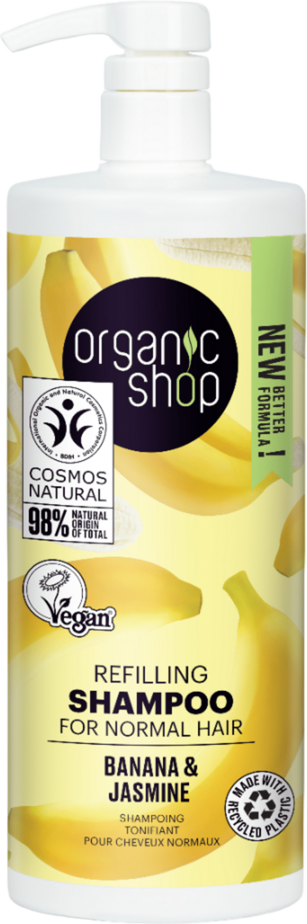 Organic Shop Refilling Shampoo Banana & Jasmine - 1 l