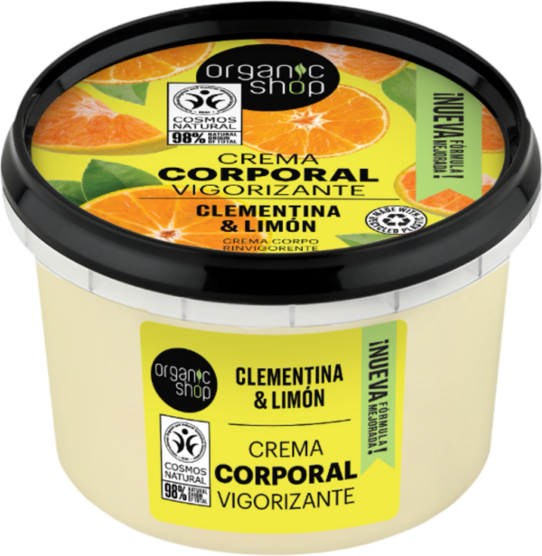 Organic Shop Invigorating Body Cream Clementine & Lemon - 250 ml