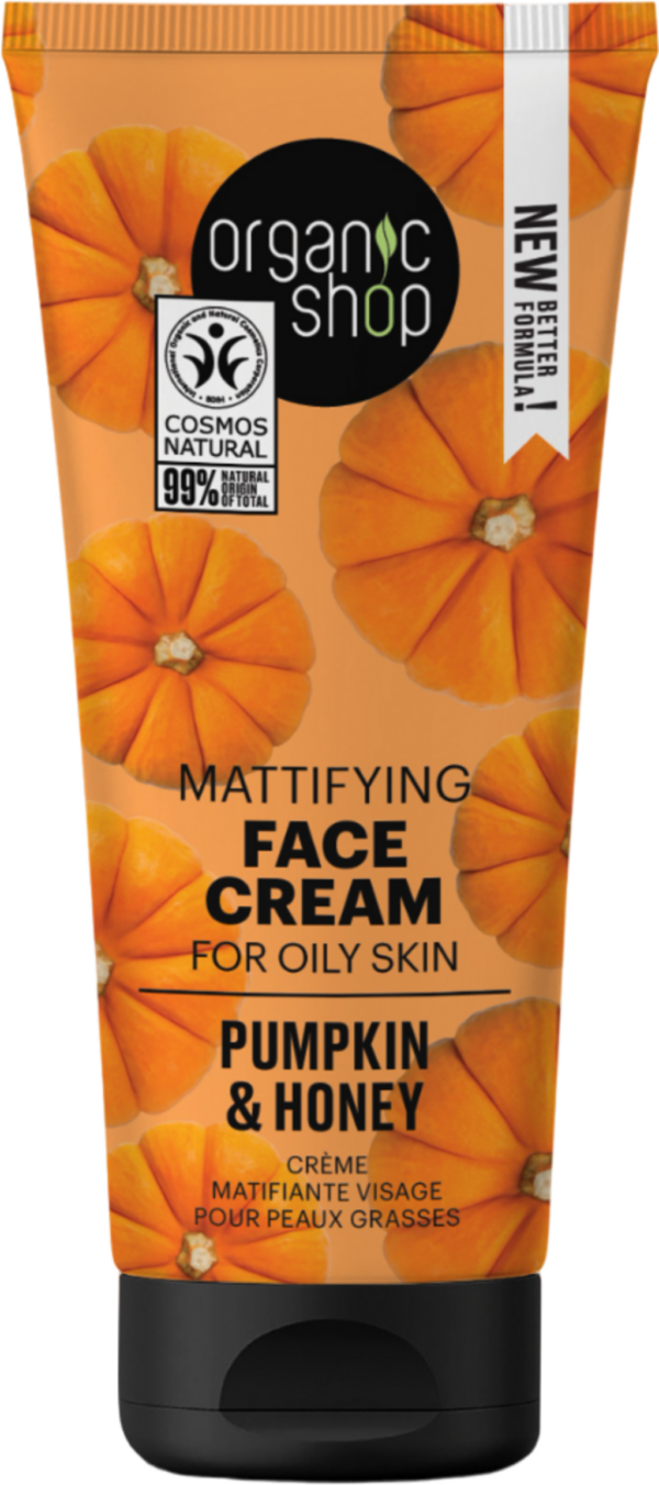 Organic Shop Mattifying Face Cream Pumpkin & Honey - 50 ml