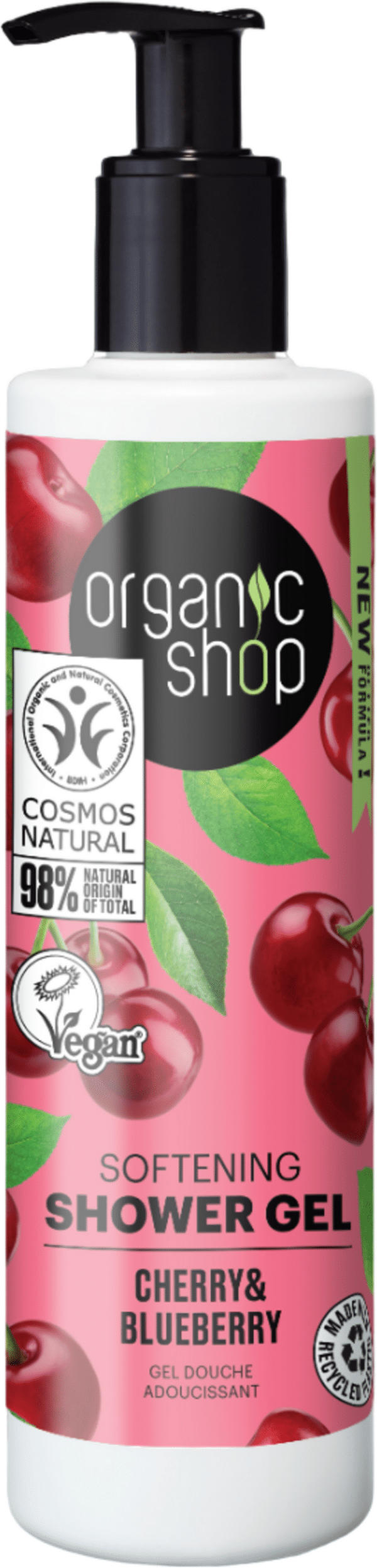 Organic Shop Softening Shower Gel Cherry & Blueberry - 280 ml