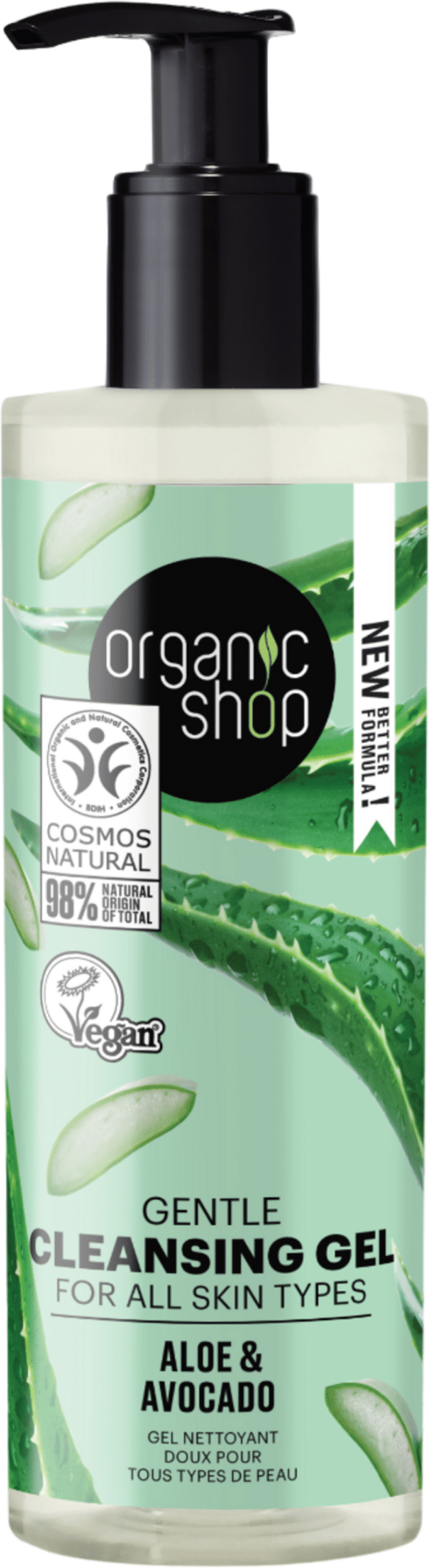 Organic Shop Gentle Cleansing Gel Aloe & Avocado - 200 ml