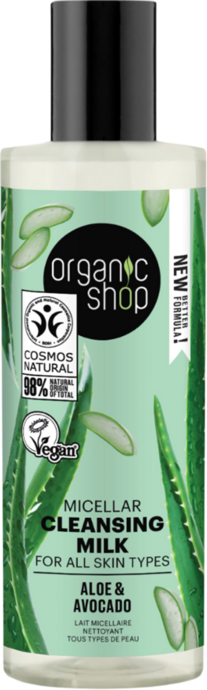 Organic Shop Micellar Cleansing Milk Aloe & Avocado - 150 ml