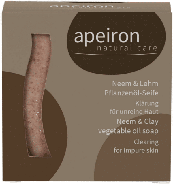 Apeiron Neem & Lehm Pflanzenöl-Seife - 100 g