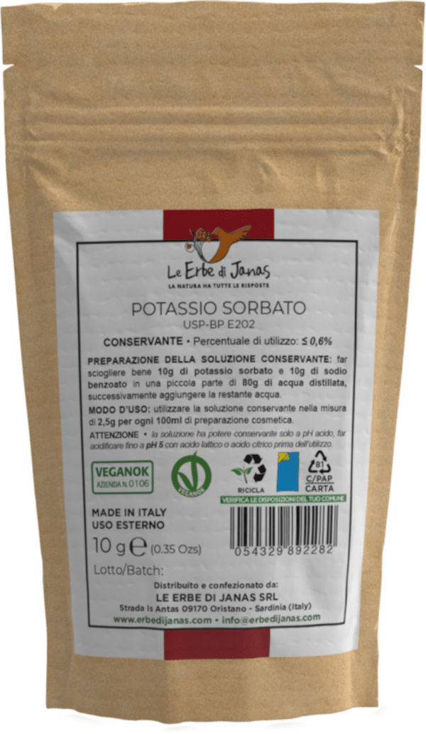 Le Erbe di Janas Kaliumsorbat (Potassium Sorbate) - 10 g