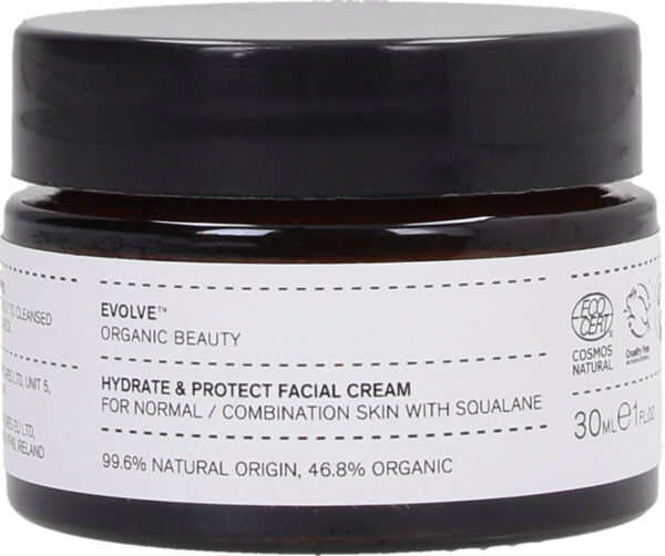 Evolve Organic Beauty Hydrate & Protect Facial Cream - 30 ml