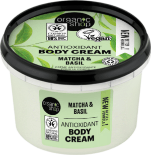 Organic Shop Antioxidant Body Cream Matcha & Basil - 250 ml