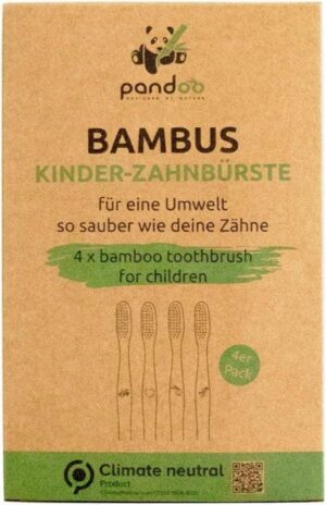 pandoo Kinder-Zahnbürsten - 4 Stk