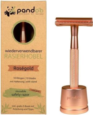 pandoo Rasierhobel aus Metall - Rosé Gold