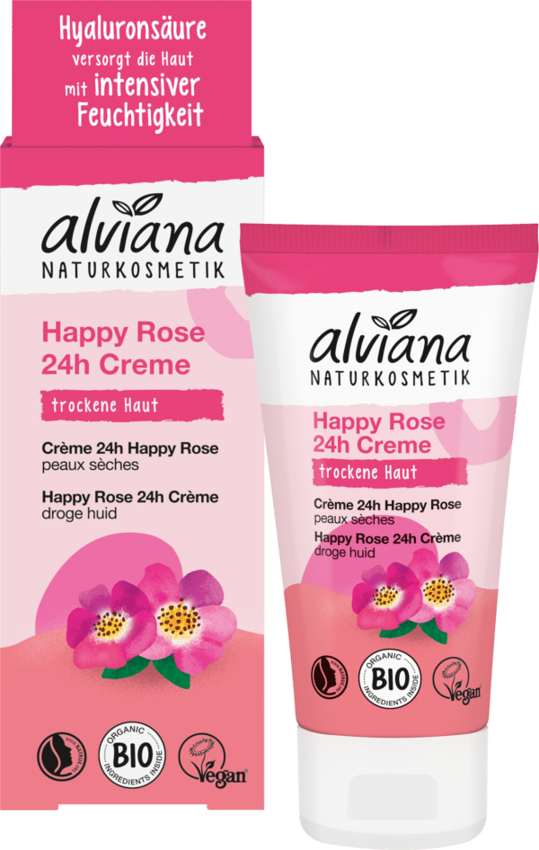 alviana Naturkosmetik Happy Rose 24h Creme - 50 ml