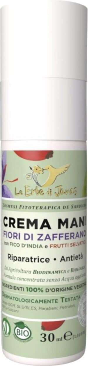 Le Erbe di Janas Handcreme Safranblüte & Kaktusfeige - 30 ml