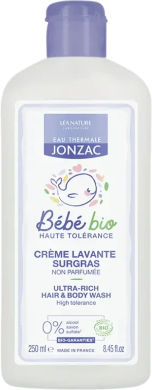 Eau Thermale JONZAC BébéBio 2in1 Ultra-Rich Hair & Body Wash - 250 ml