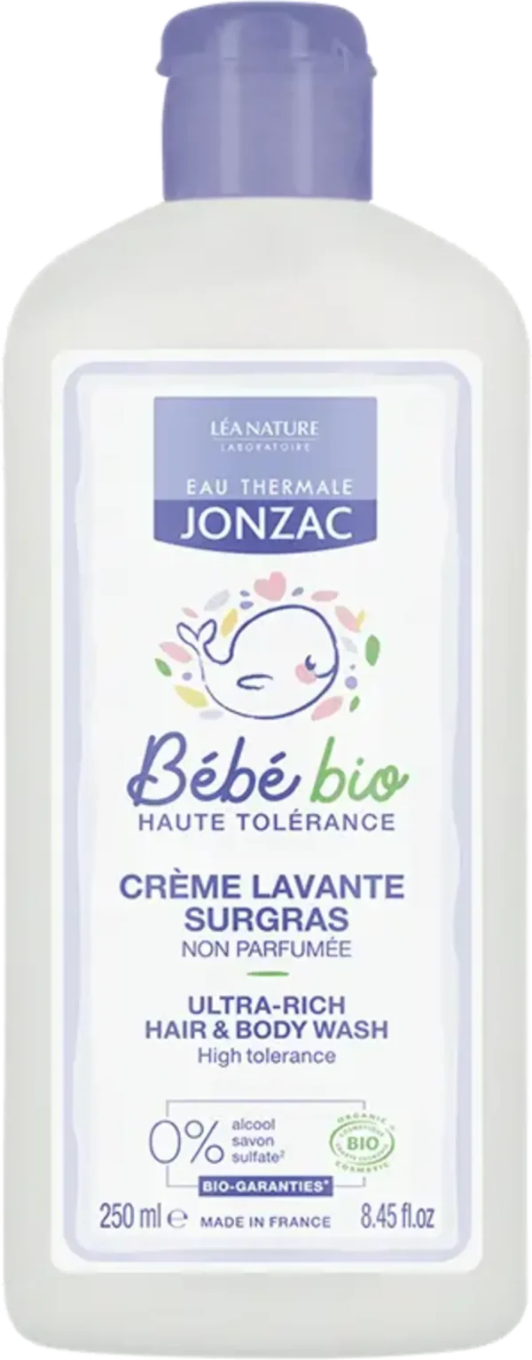 Eau Thermale JONZAC BébéBio 2in1 Ultra-Rich Hair & Body Wash - 250 ml