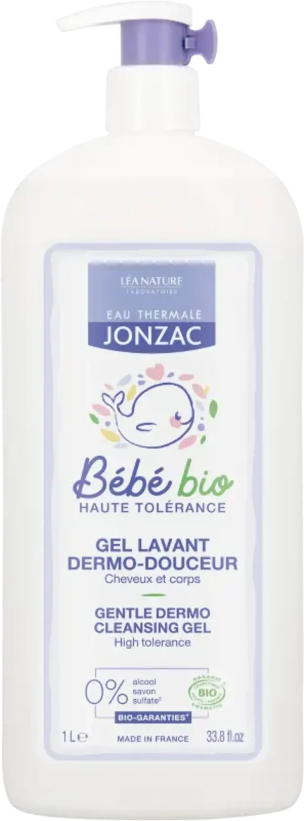 Eau Thermale JONZAC BébéBio 2in1 Gentle Dermo Cleansing Gel - 1 l