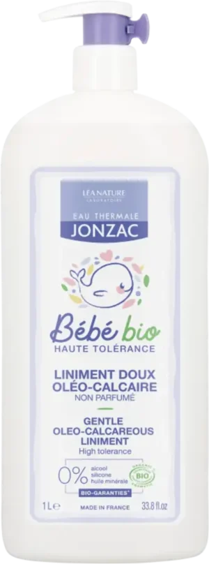 Eau Thermale JONZAC BébéBio Gentle Oleo-Calcareous Liniment - 1 l