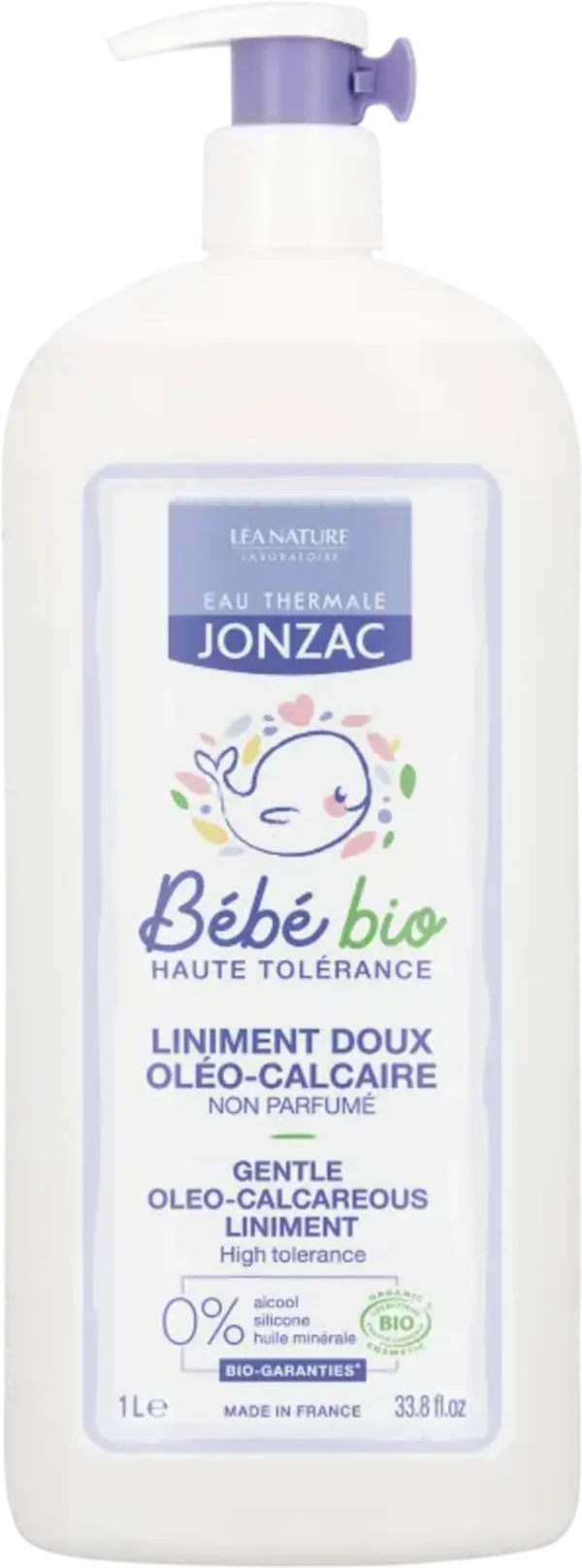 Eau Thermale JONZAC BébéBio Gentle Oleo-Calcareous Liniment - 1 l