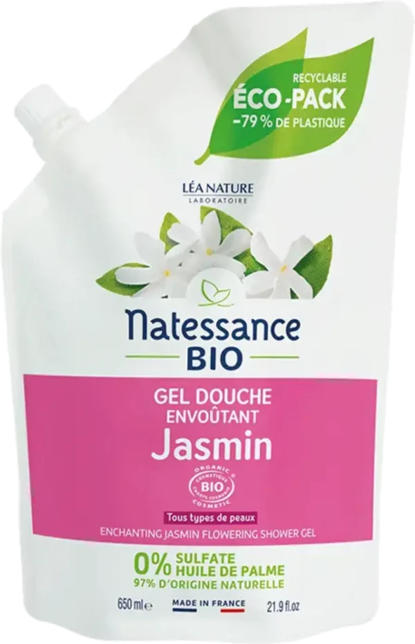 Natessance Duschgel Jasmin - Refill 650 ml