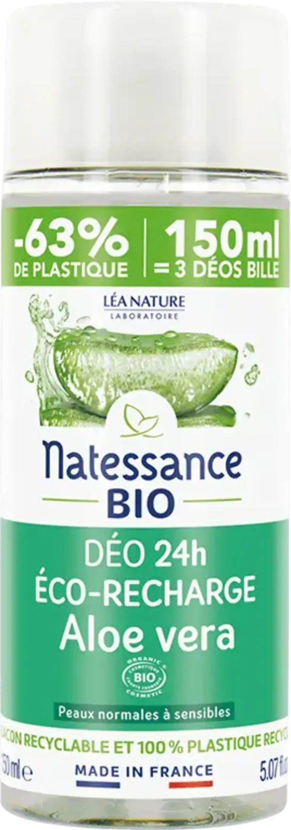 Natessance Deo Roll-on Aloe Vera - Refill 150 ml