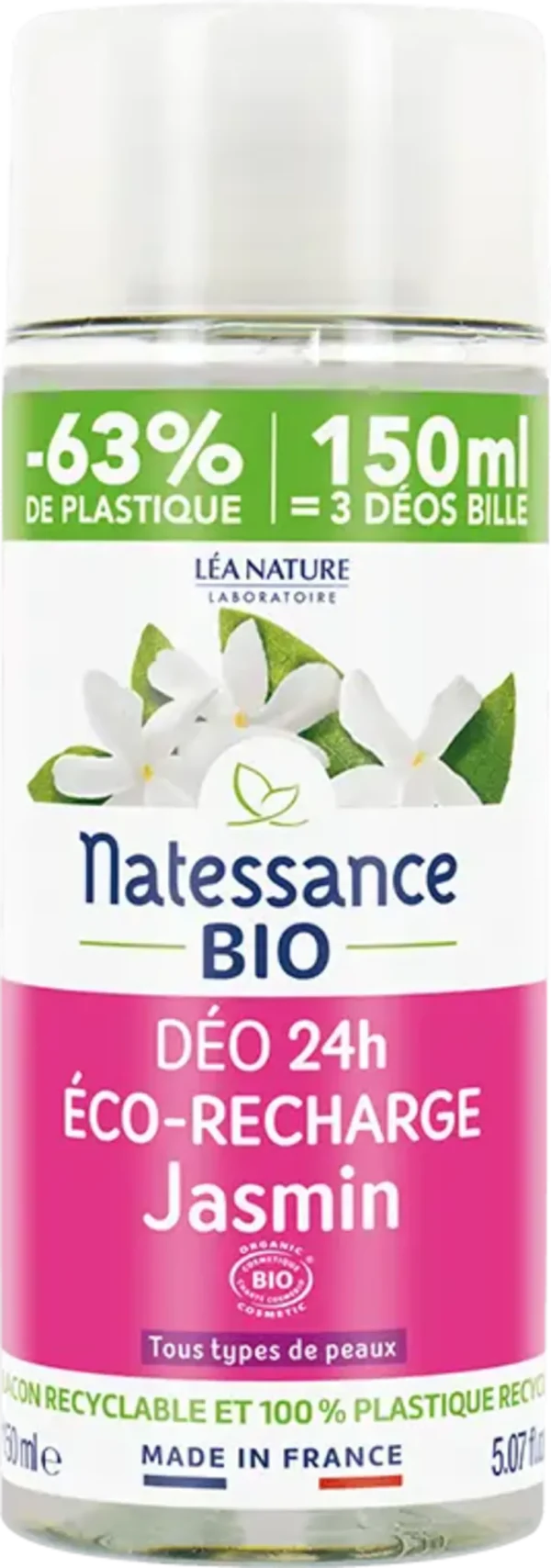 Natessance Deo Roll-on Jasmin - Refill 150 ml