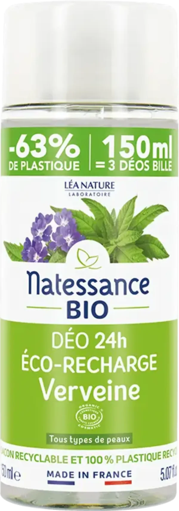 Natessance Deo Roll-on Verbene - Refill 150 ml