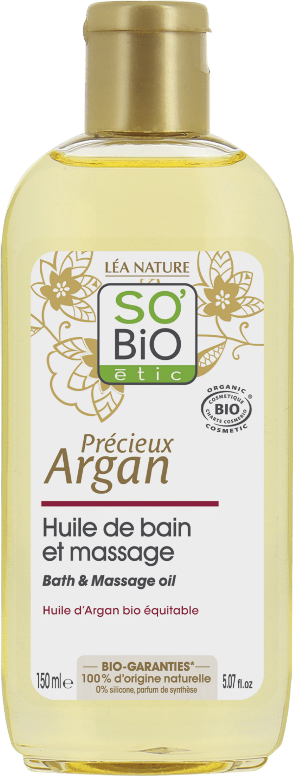 LÉA NATURE SO BiO étic Argan Bade- und Massageöl - 150 ml