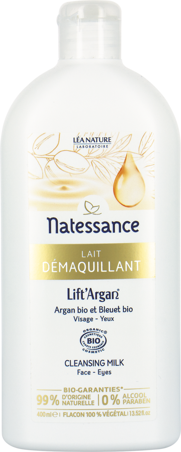 Natessance Lift'Argan Reinigungsmilch - 400 ml