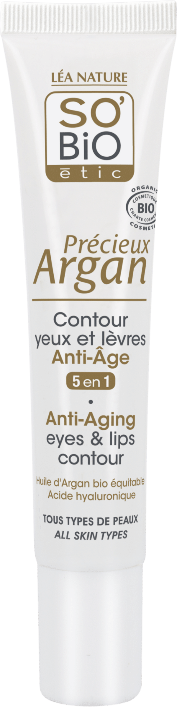 LÉA NATURE SO BiO étic 5in1 Anti-Aging Augen-& Lippen-Konturcreme - 15 ml