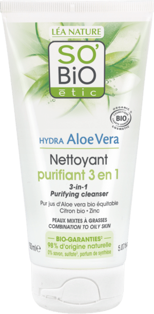 LÉA NATURE SO BiO étic Hydra Aloe 3in1 Klärender Gesichtsreiniger - 150 ml