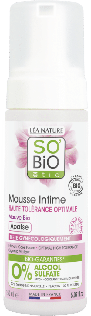 LÉA NATURE SO BiO étic Hypoallergenes Intim-Reinigungsmousse Malve - 200 ml