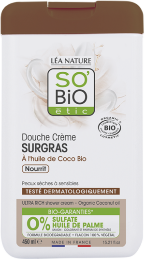 LÉA NATURE SO BiO étic Rückfettende Duschcreme Kokos - 450 ml