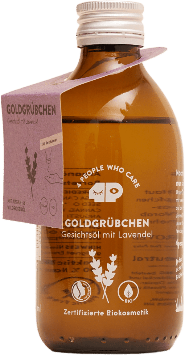 4 PEOPLE WHO CARE Gesichtsöl "Goldgrübchen" - 250 ml