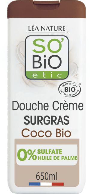 LÉA NATURE SO BiO étic Rückfettende Duschcreme Kokos - 650 ml