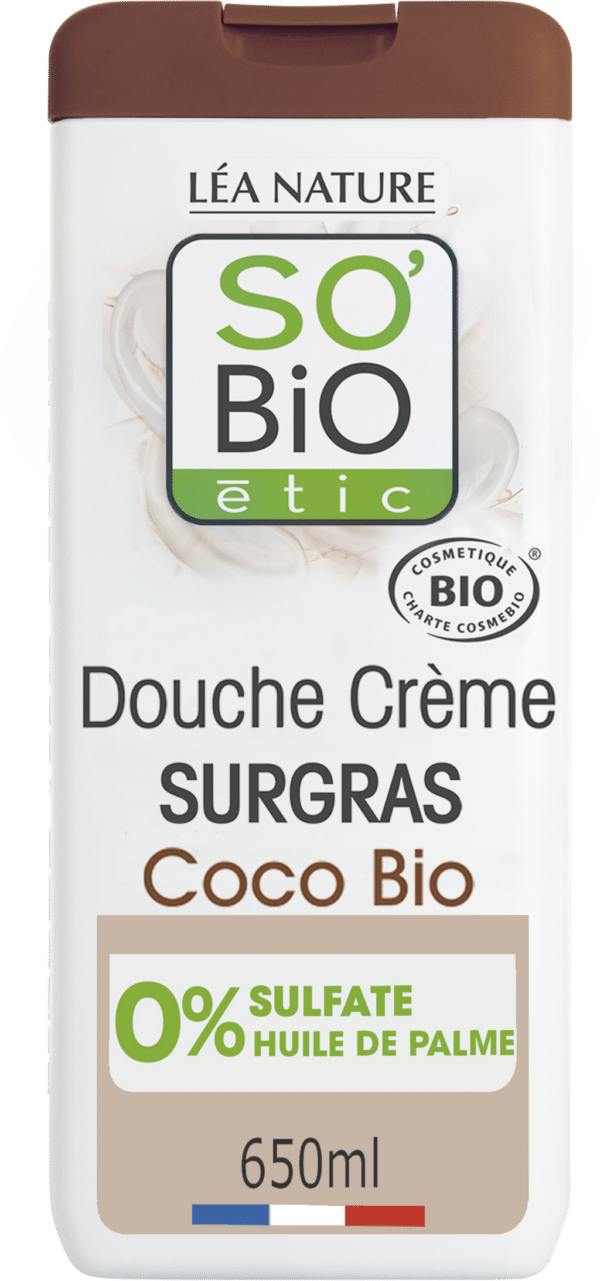 LÉA NATURE SO BiO étic Rückfettende Duschcreme Kokos - 650 ml